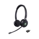 Auriculaires Yealink WH62 Dual sans fil DECT USB pour travail hybride avec microphones à réduction de bruit noirs