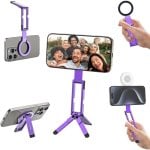 Support magnétique Ulanzi MA60 Pliable Double Aimant 14N Violet