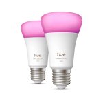 Ampoule intelligente Philips Hue White and Color Ambiance E27 A60 Bluetooth x2