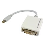 Adaptateur vidéo Genérica Mini DisplayPort DVI-D 0,1 m blanc