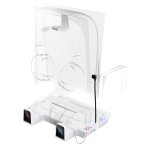 Base de carga ONiVERSE Nexus 5 PS5 Multifunción refrigeración LED blanca