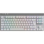 Teclado Logitech G G515 LIGHTSPEED TKL mecânico sem fios RGB QWERTZ branco