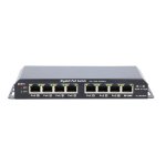 Switch Extralink KRATOS 8 ports Gigabit PoE 60W Métal