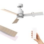 Ventilador de techo Mellerware Brizy Bright Core silencioso 45W LED 6 velocidades