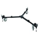 Trépied Manfrotto 127VS Variable Spread Basic Dolly aluminium 3 pieds noir 12,4 cm
