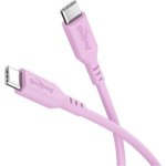 Cabo USB-C Goobay 77746 1,5 m Rosa Carga Rápida Silicone