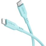 Cable Goobay 77744 USB-C 1,5 m Silicone Charge Rapide Turquoise