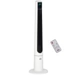 Homcom Ventilador De Torre On Control Remoto 3 Velocidades 3 Modos Blanco