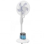 Homcom Ventilador Nebulizador 90w Oscilación De 70° 3 Velocidades Blanco