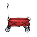 Carretilla de Jardín MonsterShop Plegable Roja 70 kg con Funda Impermeable
