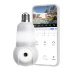 Cámara IP Nivian Bombilla 2K Visión Nocturna Interior y Exterior Control por Voz Audio Bidireccional