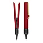 Piastra per Capelli Professionale Dyson Airstrait 140ºC 2 Impostazioni Secco e Umido Display Ionica Oro Rosso