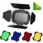 Accessoire Godox BD-07 Kit Filtres Couleurs Noir Bleu Vert Rouge Jaune AD200