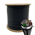 Câble réseau Phasak PHR 672 Cat6 FTP 305m cuivre noir extérieur