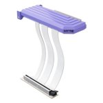 Cabo Hyte PCIe 5.0 Hyper Riser 16 pinos 20 cm branco violeta