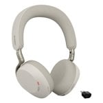 Auriculares Jabra Evolve3 75 MS inalámbricos Bluetooth para llamadas y música con micrófono y protección auditiva, color gris
