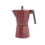 Cafetera Italiana Quid Creta 12 Tazas Aluminio Fundido Apta Inducción Lavavajillas
