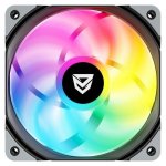 Ventilador suplementar Nfortec Koit 120mm PWM 1700RPM ARGB preto silencioso