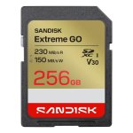 Tarjeta SDXC SanDisk Extreme GO 256 GB UHS-I 230 MB/s V30 resistente