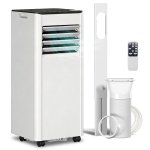 Homcom Aire Acondicionado Portátil 7000 Btu 4 En 1 Para 26 M² Blanco
