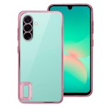 Funda para móvil Cool Carcasa COOL Borde Metalizado Transparente Rosa para Samsung Galaxy A26 5G y A17