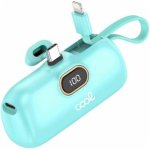 Power Bank Cool 5000 mAh Portátil Mint com cabo integrado