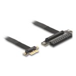 Adaptateur PCIe Delock 81496 Noir 0,3 m Flexible