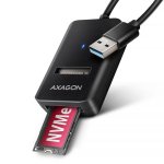 Caixa Externa Axagon ADM2-AM M.2 Plástico Preto USB-A 10Gbps LED