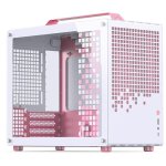 Torre Jonsbo Z20 Branco/Rosa Mini Tower Micro ATX Vidro Temperado