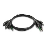 Cable KVM StarTech DisplayPort Doble 1,8m USB 2.0 Audio 3.5mm