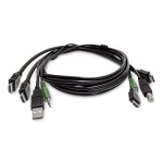 Cable KVM StarTech HDMI Doble 1,8 m USB 2.0 Audio 3.5 mm Universalmente Compatible