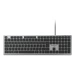 Teclado Kensington KB515 EQ completo com fio switch tesoura Copilot AI QWERTY Cinza