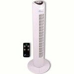 Ventilador de torre Lifetime Air 45W 3 velocidades oscilante con temporizador blanco