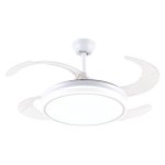Ventilador de techo Purline CEILY BRISE W con luz LED y mando a distancia