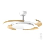 Ventilador de techo Cecotec Energysilence Aero 4500 Puzzle con luz LED y aspas retráctiles