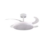 Ventilador de techo Bel Air Home Luxor 72W 4 aspas retráctiles Ø108 cm blanco