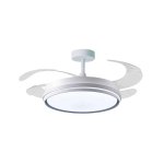 Ventilador de techo Bel Air Kioto 72W 4 aspas retráctiles plateado 108 cm