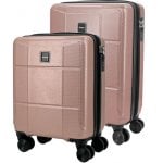 Tandem Set 2 Maletas Rígidas Expandibles Cabina 16” 20” Ruedas Dobles 360º Cierre Combinación