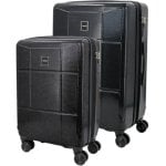 Tandem Palma Set 2 Maletas Expandibles Abs Cabina 30l Mediana 41l Ruedas 360° Cierre Combinación