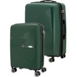 Tandem Teide Set 2 Maletas Rígidas Expandibles 20" 41 L Y 24" 76 L Ruedas Dobles 360° Verde Botella