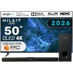 Nilait Luxe 50UD8004SWOS 50" QLED UHD 4K Smart TV WEBOS + Harmony Sound bar Barra de sonido 2.1