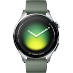 Xiaomi Watch 5 Bluetooth GPS NFC 47mm AMOLED Argent Bracelet Vert M 5ATM SpO2