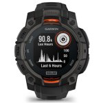 Garmin Instinct 3 Solar Bluetooth GPS 45mm MIP Schwarz Unisex Wasserdicht 10ATM SpO2 Puls