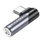Adaptador Audio Vention BGWH0 Jack 3.5 Hembra a USB-C Gris