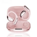 Auriculares Generica Paxa-vogbuds 5 Pro sem fios Bluetooth IA, gancho, rosa