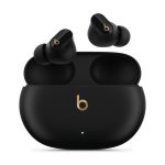 Kopfhörer Apple Beats Studio Buds + kabellos Bluetooth mit Geräuschunterdrückung, Mikrofon, IPX4, schwarz und gold