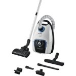 Aspirador com Saco Bosch BGL8SIL1L 800W HEPA Multiciclónico 5L Preto Branco