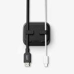 Soporte para cables Spigen LD103 Negro autoadhesivo para escritorio