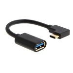 Kabel MicroConnect USB3.1CAF1.5BH-ANG USB 3.0 USB-C gewinkelt schwarz