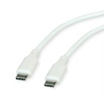 Kabel ROLINE 11.02.9126 USB-C USB-C 2.0 1 m Weiss